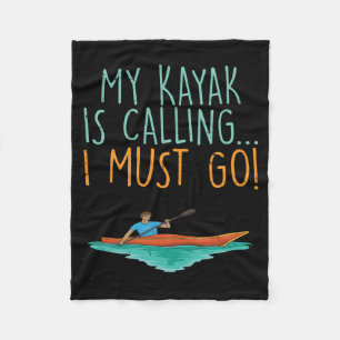 Kayakken Kayak Cadeau Fleece Deken