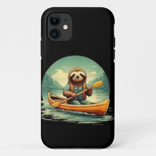 Kayakken Luiaard Kano Liefhebber Grappige Dieren V iPhone 11 Hoesje