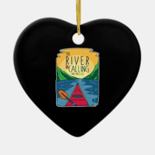 Kayakken - Rivier Roept En Ik Moet Gaan Keramisch Ornament