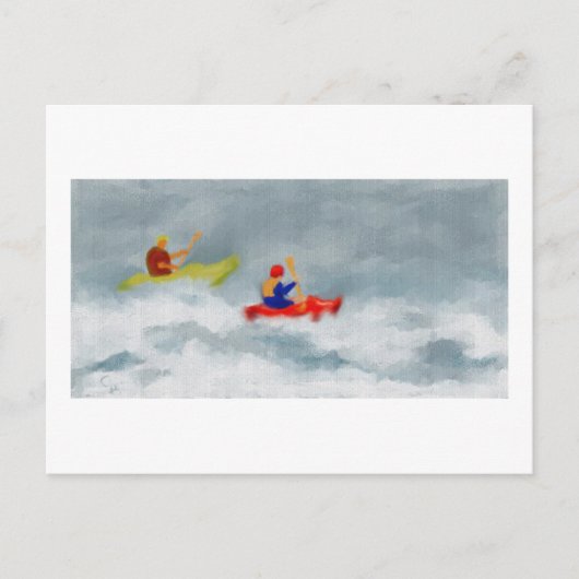 Kayaks Art Briefkaart (Voorkant)