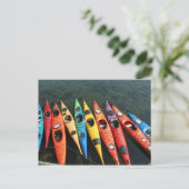Kayaks! Briefkaart (Staand voorkant)