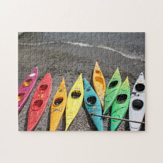 Kayaks dans Cinque Terre Italie Jigsaw Puzzle (Horizontal)