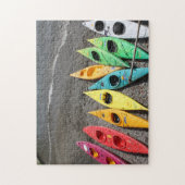 Kayaks dans Cinque Terre Italie Jigsaw Puzzle (Vertical)