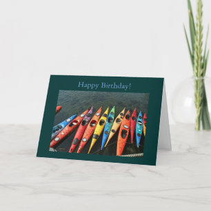 Kayaks, Happy Birthday! Kaart
