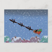 Kayaks Pulling Sleigh Folded Wenskaart Briefkaart (Voorkant)