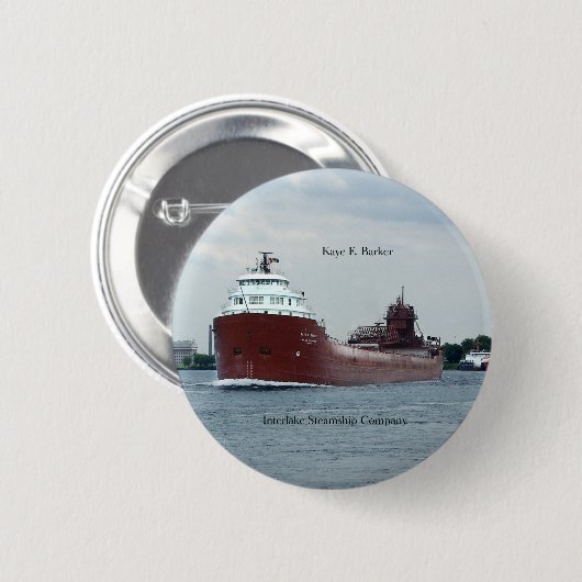 Kaye E. Barker knop Ronde Button 5,7 Cm (Voorkant /achterkant)
