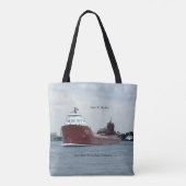 Kaye E. Barker over de canvas tas (Achterkant)