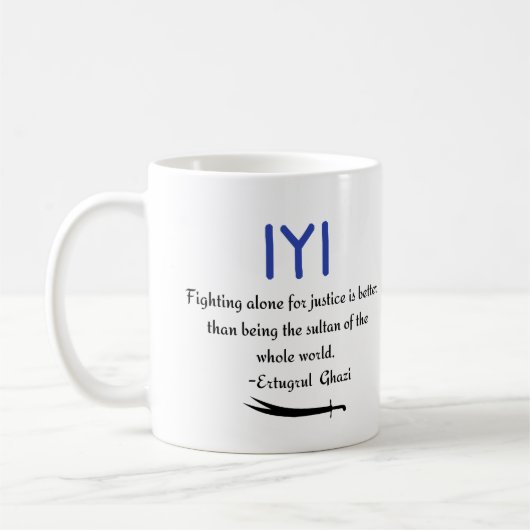 Kayi Ertugrul Ghazi Quote over de strijd voor gere Koffiemok (Links)