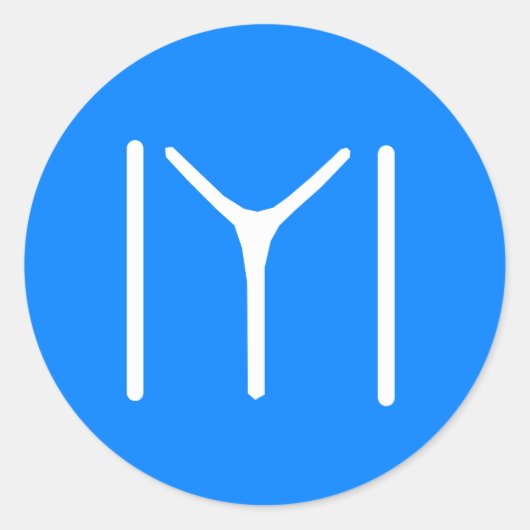 Kayi Tribe Oghuz Ronde Sticker (Voorkant)