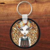 "Kayla" Steampunk Fairy Sluit Sleutelhanger af (Voorkant)