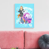 Kayla, Tom & Jerry - een spel van kat en muis Canvas Afdruk (Insitu (Woonkamer))