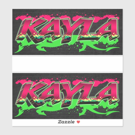 Kayla Vorname Name Graffiti Aufkleber Sticker (Vel)