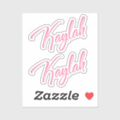 Kaylah x2 Vinyl Sticker (Vel)