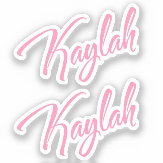 Kaylah x2 Vinyl Sticker (Voorkant)