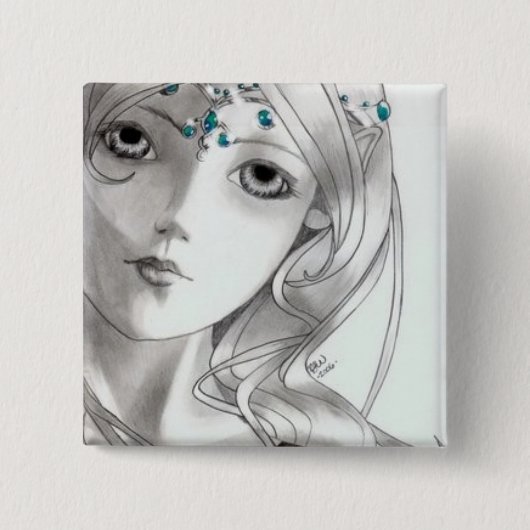 Kaylan Vierkante Button 5,1 Cm (Voorkant)