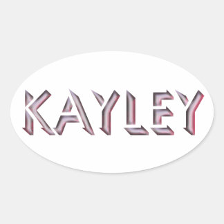 Kayley sticker naam