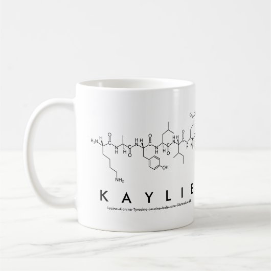 Kaylie peptide nom mug (Gauche)