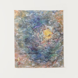Kayoiji: Moon's Journey Through Ethereal Clouds Wandkleed