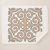 Kazachen ornament sherpa deken (Voorkant (horizontaal))