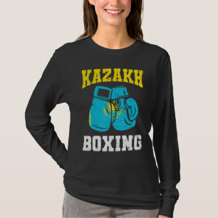 Kazachse Bokshandschoenen Kazachstan Pride Mannen T-shirt