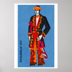 Kazachse man - Luciferdoosje Print - Esthetische M