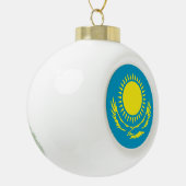 Kazachse vlag keramische bal ornament (Links)