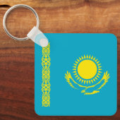 Kazachse vlag sleutelhanger (Voorkant)