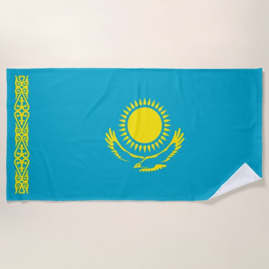 Kazachse vlag strandlaken (Voorkant)
