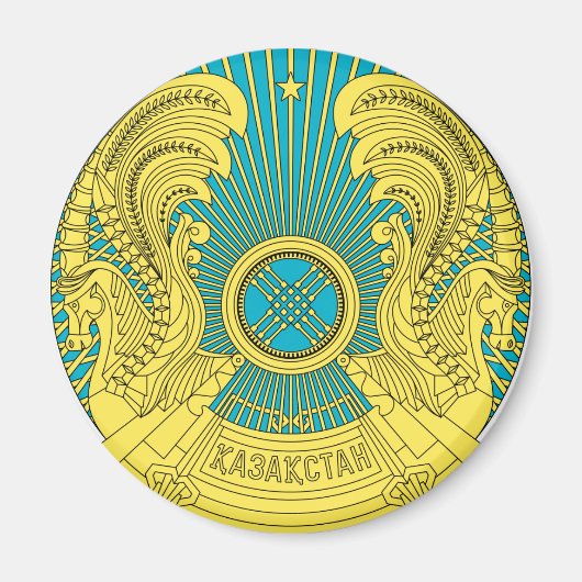 kazachstan embleem magneet (Voorkant)