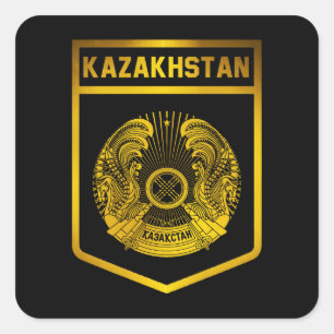 Kazachstan Emblem Vierkante Sticker