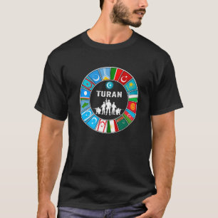 Kazachstan Gokturk Turan Turkije Vlag Turk Bayragi T-shirt