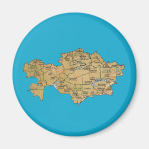 Kazachstan Map Magnet Magneet