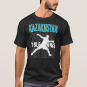 Kazachstan Ping Pong Support Kazakhstani Table T-shirt (Voorkant)