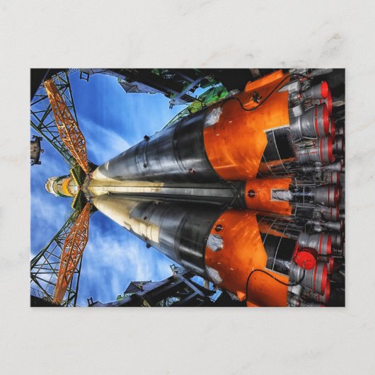 Kazachstan Rakete Briefkaart (Voorkant)