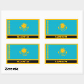 Kazachstan Rechthoekige Sticker (Vel)
