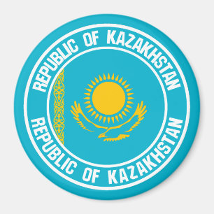 Kazachstan Round Emblem Magneet