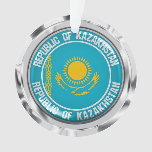 Kazachstan Round Emblem Ornament (voorkant)