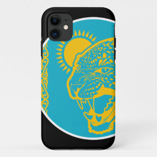 Kazachstan Sneeuwluipaard Kazachs Nationaal dier iPhone 11 Hoesje