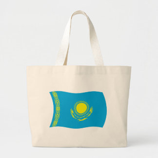 Kazachstan Vlag Boodschappentas Grote Tote Bag