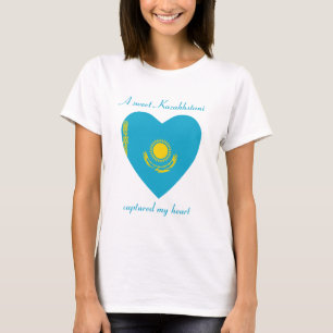 Kazachstan Vlag Liefje T-Shirt