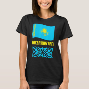 Kazachstan vlag van Kazachstan 17 T-shirt
