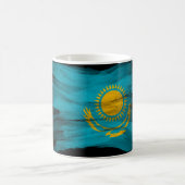 Kazakhstan flag brush stroke, national flag koffiemok (Center)