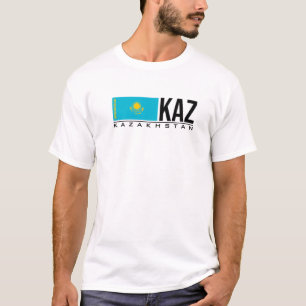 KAZAKHSTAN FLAG KAZAKHSTANI KAZ SPORTS GAMES ATHLE T-SHIRT