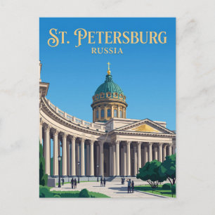 Kazan-kathedraal Rusland Briefkaart