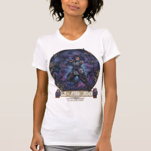 Kaze: De Astrale Kitsune Boogschutter - Neo-Tradit T-shirt