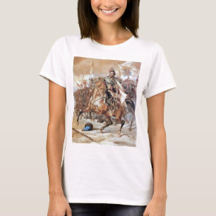 Kazimierz Pulaski bij de Charge T-shirt
