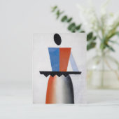 Kazimir Malevich Art Briefkaart (Staand voorkant)