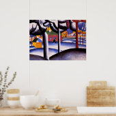 Kazimir Malevich art - Winterlandschap Poster (Keuken)
