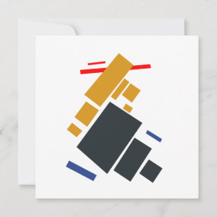 Kazimir Malevich, De Aviator, Vliegend Vliegtuig Feestdagenkaart
