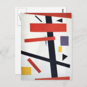 Kazimir Malevich - Suprematisme Briefkaart (Voorkant / Achterkant)